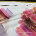 Impression vibrante à toucher doux tissu en polyester pur